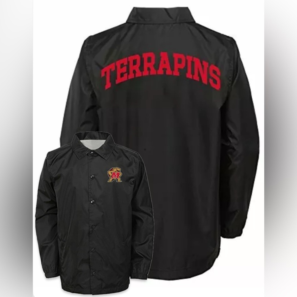 NWT [Gen2] Maryland Terrapins NCAA Bravo Snap Button-Up Jacket Youth Large 14/16